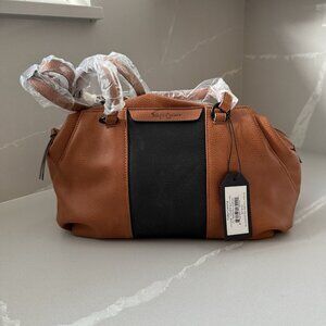 NWT Foley & Corinna Handbag Hygge Towel Satchel Cognac Brown